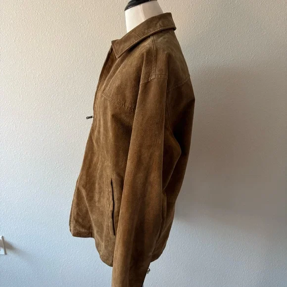 Liz Claiborne Tan Suede Jacket - Picture 3 of 5